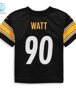 Toddler Pittsburgh Steelers T.J. Watt Nike Black Game Jersey stylepulseusa 1 2