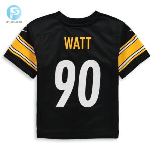 Toddler Pittsburgh Steelers T.J. Watt Nike Black Game Jersey stylepulseusa 1 2