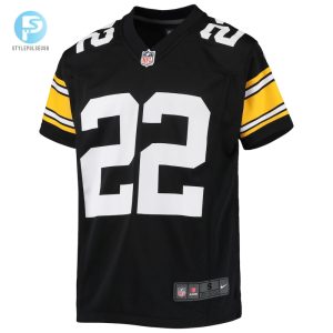 Youth Pittsburgh Steelers Najee Harris Nike Black Game Jersey stylepulseusa 1 1