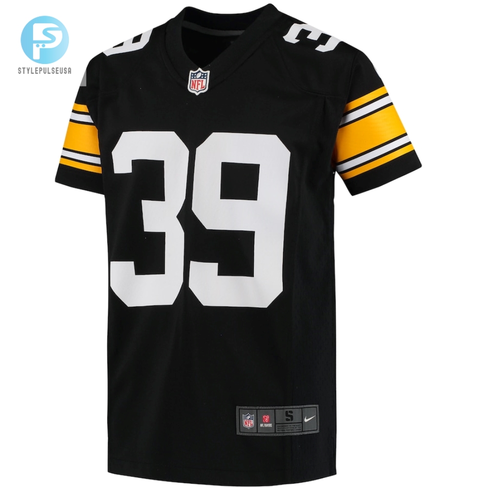 Youth Pittsburgh Steelers Minkah Fitzpatrick Nike Black Game Jersey 