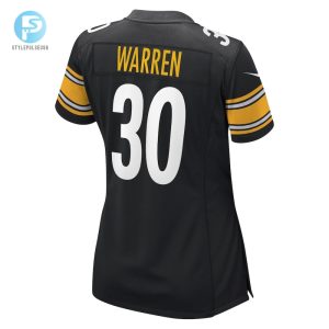 Womens Pittsburgh Steelers Jaylen Warren Nike Black Game Player Jersey stylepulseusa 1 2