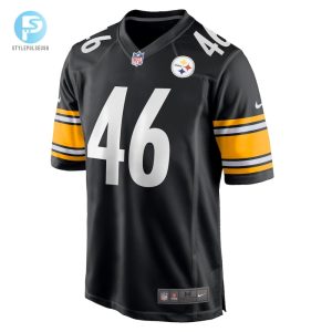 Mens Pittsburgh Steelers Christian Kuntz Nike Black Game Jersey stylepulseusa 1 1