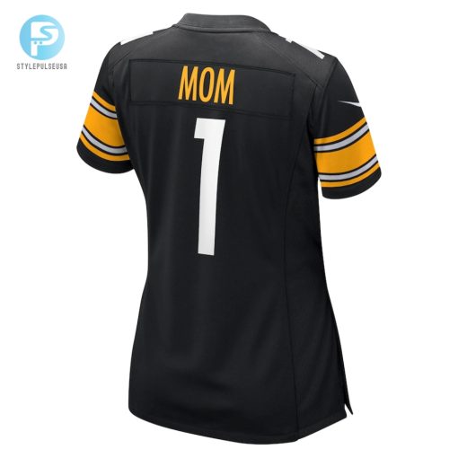 Womens Pittsburgh Steelers Number 1 Mom Nike Black Game Jersey stylepulseusa 1 2