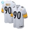 Youth Pittsburgh Steelers T.J. Watt Nike White Game Jersey stylepulseusa 1