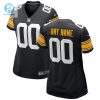 Womens Nike Black Pittsburgh Steelers Alternate Custom Game Jersey stylepulseusa 1