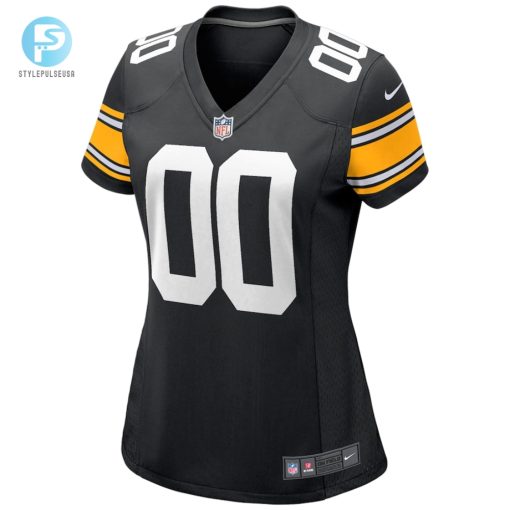 Womens Nike Black Pittsburgh Steelers Alternate Custom Game Jersey stylepulseusa 1 1