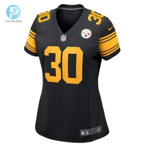 Womens Pittsburgh Steelers Jaylen Warren Nike Black Alternate Game Jersey stylepulseusa 1 1