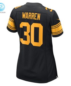 Womens Pittsburgh Steelers Jaylen Warren Nike Black Alternate Game Jersey stylepulseusa 1 2