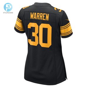 Womens Pittsburgh Steelers Jaylen Warren Nike Black Alternate Game Jersey stylepulseusa 1 2