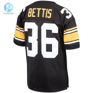 Mens Pittsburgh Steelers 1996 Jerome Bettis Mitchell Ness Black Authentic Throwback Retired Player Jersey stylepulseusa 1 2