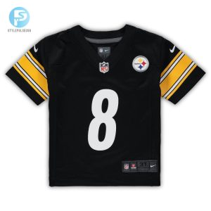 Toddler Pittsburgh Steelers Kenny Pickett Nike Black Game Jersey stylepulseusa 1 1