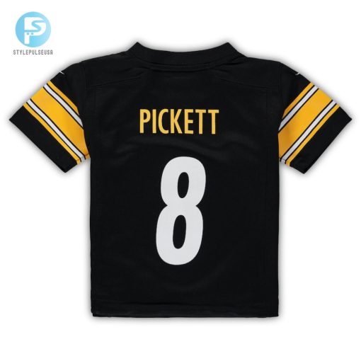 Toddler Pittsburgh Steelers Kenny Pickett Nike Black Game Jersey stylepulseusa 1 2