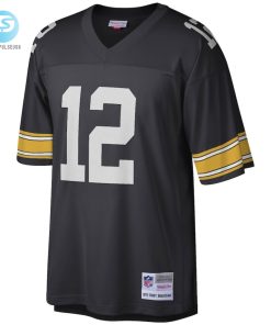 Mens Pittsburgh Steelers Terry Bradshaw Mitchell Ness Black Legacy Replica Jersey stylepulseusa 1 1