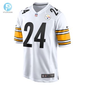 Mens Pittsburgh Steelers Joey Porter Jr. Nike White Away Game Jersey stylepulseusa 1 1