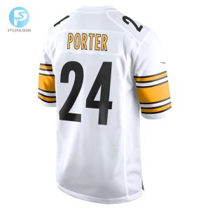 Mens Pittsburgh Steelers Joey Porter Jr. Nike White Away Game Jersey stylepulseusa 1 2