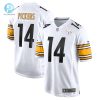 Mens Pittsburgh Steelers George Pickens Nike White Game Player Jersey stylepulseusa 1