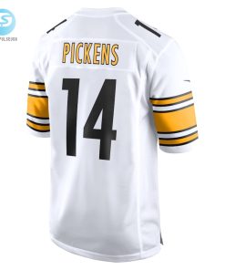 Mens Pittsburgh Steelers George Pickens Nike White Game Player Jersey stylepulseusa 1 2