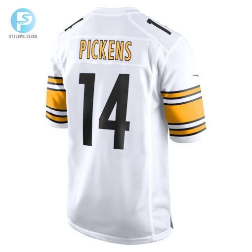 Mens Pittsburgh Steelers George Pickens Nike White Game Player Jersey stylepulseusa 1 2