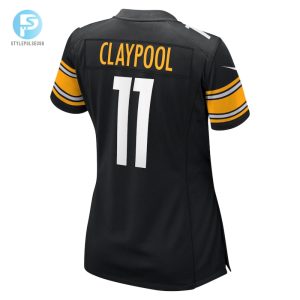 Womens Pittsburgh Steelers Chase Claypool Nike Black Player Game Jersey stylepulseusa 1 2