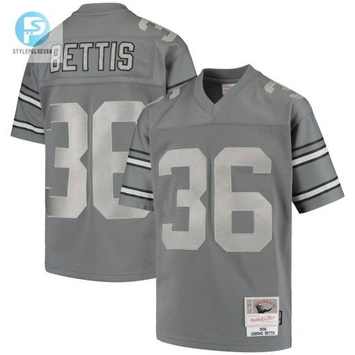 Youth Pittsburgh Steelers Jerome Bettis Mitchell Ness Charcoal 1996 Retired Player Metal Replica Jersey stylepulseusa 1
