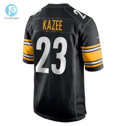 Mens Pittsburgh Steelers Damontae Kazee Nike Black Game Jersey stylepulseusa 1 2