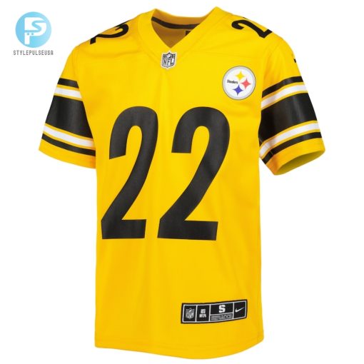 Youth Pittsburgh Steelers Najee Harris Nike Gold Inverted Game Jersey stylepulseusa 1 1