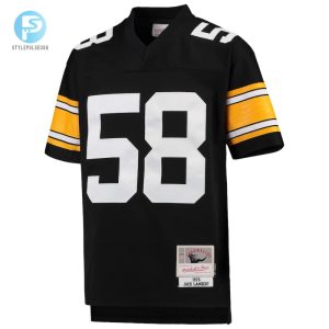 Youth Pittsburgh Steelers Jack Lambert Mitchell Ness Black 1976 Legacy Retired Player Jersey stylepulseusa 1 1