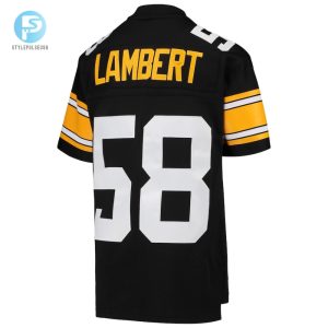 Youth Pittsburgh Steelers Jack Lambert Mitchell Ness Black 1976 Legacy Retired Player Jersey stylepulseusa 1 2