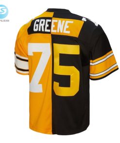 Mens Pittsburgh Steelers Joe Greene Mitchell Ness Blackgold 1976 Split Legacy Replica Jersey stylepulseusa 1 2