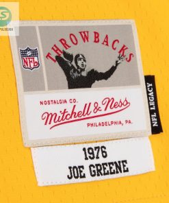 Mens Pittsburgh Steelers Joe Greene Mitchell Ness Blackgold 1976 Split Legacy Replica Jersey stylepulseusa 1 3