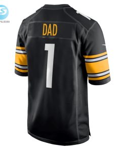 Mens Pittsburgh Steelers Number 1 Dad Nike Black Game Jersey stylepulseusa 1 2