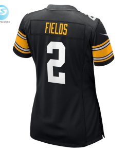 Womens Pittsburgh Steelers Justin Fields Nike Black Alternate Game Jersey stylepulseusa 1 2