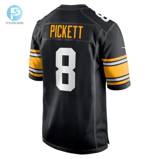 Mens Pittsburgh Steelers Kenny Pickett Nike Black Player Alternate Game Jersey stylepulseusa 1 2