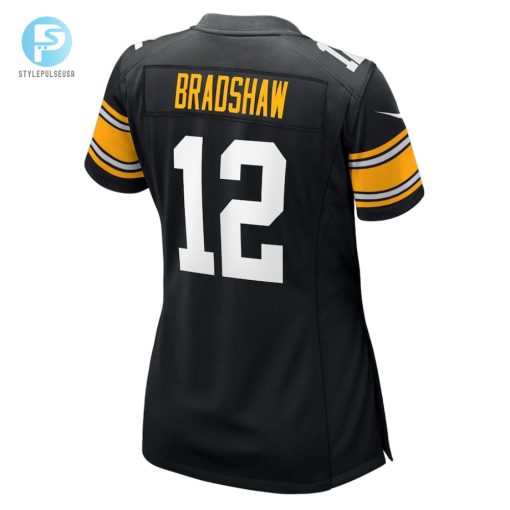 Womens Pittsburgh Steelers Terry Bradshaw Nike Black Retired Player Jersey stylepulseusa 1 2