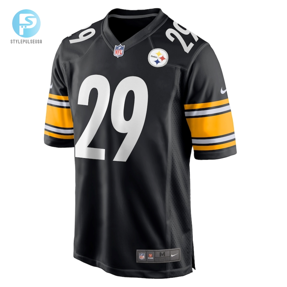 Mens Pittsburgh Steelers Levi Wallace Nike Black Game Player Jersey 
