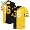 Mens Pittsburgh Steelers Jerome Bettis Mitchell Ness Blackgold Big Tall Split Legacy Retired Player Replica Jersey stylepulseusa 1