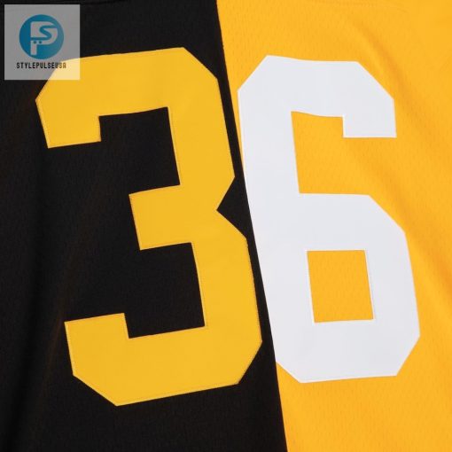 Mens Pittsburgh Steelers Jerome Bettis Mitchell Ness Blackgold Big Tall Split Legacy Retired Player Replica Jersey stylepulseusa 1 4