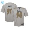 Youth Pittsburgh Steelers T.J. Watt Nike Gray Atmosphere Game Jersey stylepulseusa 1