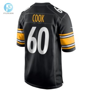 Mens Pittsburgh Steelers Dylan Cook Nike Black Game Jersey stylepulseusa 1 2