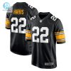 Mens Pittsburgh Steelers Najee Harris Nike Black Game Player Jersey stylepulseusa 1