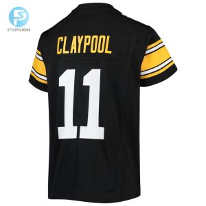 Youth Pittsburgh Steelers Chase Claypool Nike Black Alternate Game Jersey stylepulseusa 1 2