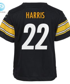 Toddler Pittsburgh Steelers Najee Harris Nike Black Game Jersey stylepulseusa 1 2
