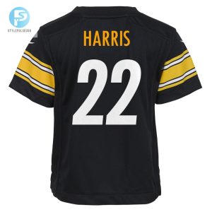 Toddler Pittsburgh Steelers Najee Harris Nike Black Game Jersey stylepulseusa 1 2