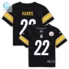 Infant Pittsburgh Steelers Najee Harris Nike Black Player Game Jersey stylepulseusa 1
