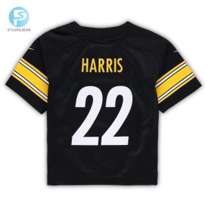 Infant Pittsburgh Steelers Najee Harris Nike Black Player Game Jersey stylepulseusa 1 2