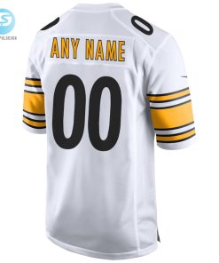 Mens Nike White Pittsburgh Steelers Away Custom Game Jersey stylepulseusa 1 2