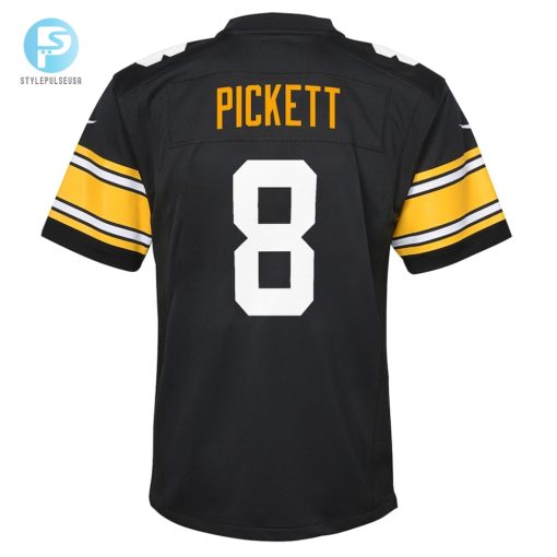 Youth Pittsburgh Steelers Kenny Pickett Nike Black Game Jersey stylepulseusa 1 5