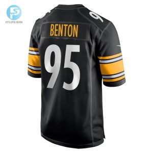 Mens Pittsburgh Steelers Keeanu Benton Nike Black Team Game Jersey stylepulseusa 1 2