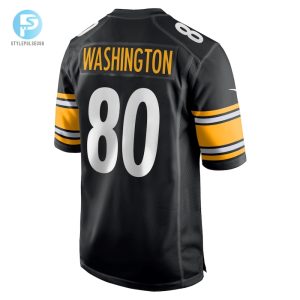 Mens Pittsburgh Steelers Darnell Washington Nike Black Game Jersey stylepulseusa 1 2