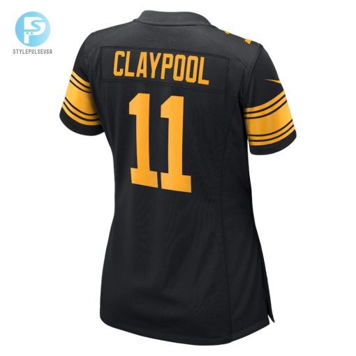 Womens Pittsburgh Steelers Chase Claypool Nike Black Alternate Game Jersey stylepulseusa 1 2